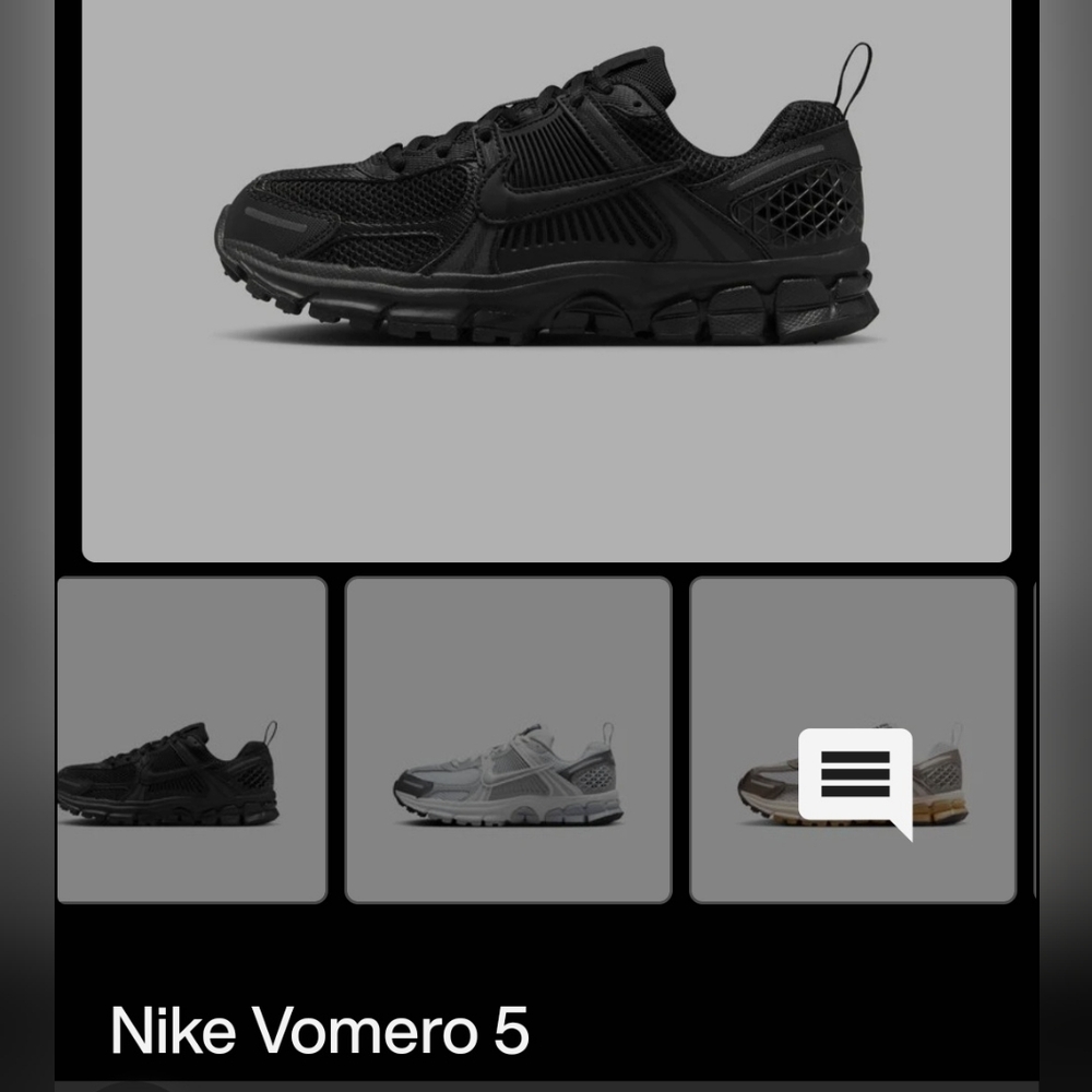 Nike Vomero 5 Black Athletic Shoes